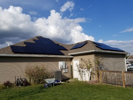 SunPower Residential Home Solar Array in Knob Knoster, Missouri