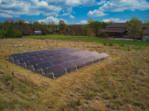 14.388 kW SunPower Residential Ground Mount Solar Installation in Shawnee, Kansas